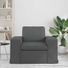 Canapé Gris foncé 103 x 80 x 82 cm tissu 629927629927