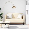 Canapé causeuse crème 109 cm tissu velours côtelé 629928629928