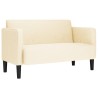 Canapé causeuse crème 109 cm tissu velours côtelé 629928629928