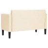 Canapé causeuse crème 109 cm tissu velours côtelé 629928629928