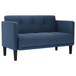 Canapé deux places bleu 111 cm en tissu 629934629934