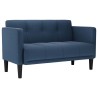 Canapé deux places bleu 111 cm en tissu 629934629934