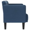 Canapé deux places bleu 111 cm en tissu 629934629934