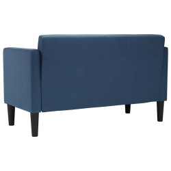 Canapé deux places bleu 111 cm en tissu 629934629934