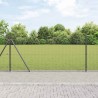 Clôture en fil soudé avec base en béton 10 x 1 m Gris Maille 629935629935