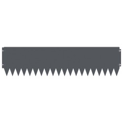 Bordure de Pelouse 20 pcs 103 x 25 cm Acier Anthracite 629937629937