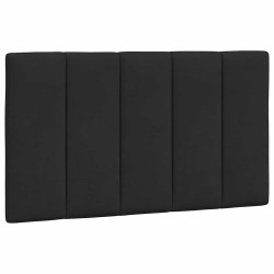 Coussin de tête de lit Hanko noir 80 cm velours 629942629942