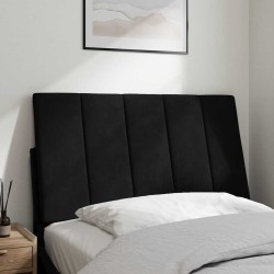 Coussin de tête de lit Hanko noir 80 cm velours 629942629942
