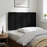 Coussin de tête de lit Hanko noir 80 cm velours 629942629942