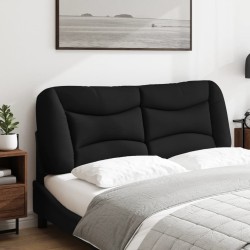 Coussin de tête de lit Hvar noir 140 cm tissu 629944629944