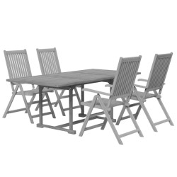 Ensemble à manger de jardin 5 pcs Bois d'acacia massif 629955629955