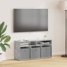 Basboard avec tiroir Gris béton 87 x 27,5 x 43 cm 629956629956