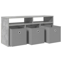 Basboard avec tiroir Gris béton 87 x 27,5 x 43 cm 629956629956