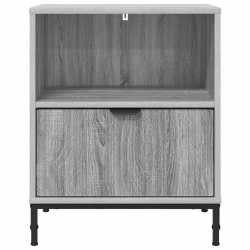 Cabinet de chevet avec tiroir 2 pcs Sonoma gris 49 x 36 x 61 cm 629957629957