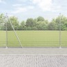 Clôture en fil soudé avec base en béton 50 x 1,5 m Argenté 629961629961