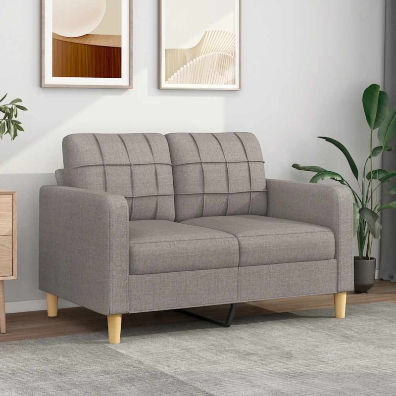 Canapé à 2 places Taupe 120 cm Tissu 629962629962