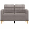 Canapé à 2 places Taupe 120 cm Tissu 629962629962