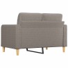 Canapé à 2 places Taupe 120 cm Tissu 629962629962