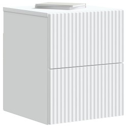 Cabinet de chevet mural 2 pcs Blanc 33 x 34,5 x 40 cm 629963629963