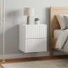 Cabinet de chevet mural 2 pcs Blanc 33 x 34,5 x 40 cm 629963629963