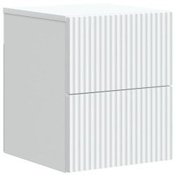 Cabinet de chevet mural 2 pcs Blanc 33 x 34,5 x 40 cm 629963629963