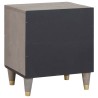 Cabinet de chevet Gris 40 x 33 x 46 cm Bois de mangue massif 629966629966