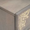 Cabinet de chevet Gris 40 x 33 x 46 cm Bois de mangue massif 629966629966