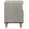 Cabinet de chevet Gris 40 x 33 x 46 cm Bois de mangue massif 629967629967