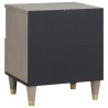 Cabinet de chevet Gris 40 x 33 x 46 cm Bois de mangue massif 629967629967