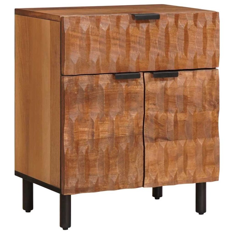 Cabinet de chevet Marron 50 x 33 x 60 cm Bois de mangue massif 629968629968