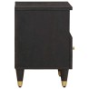 Cabinet de chevet Noir 40 x 33 x 46 cm Bois de mangue massif 629969629969