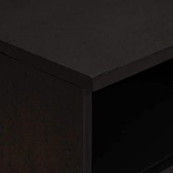 Cabinet de chevet Noir 40 x 33 x 46 cm Bois de mangue massif 629969629969