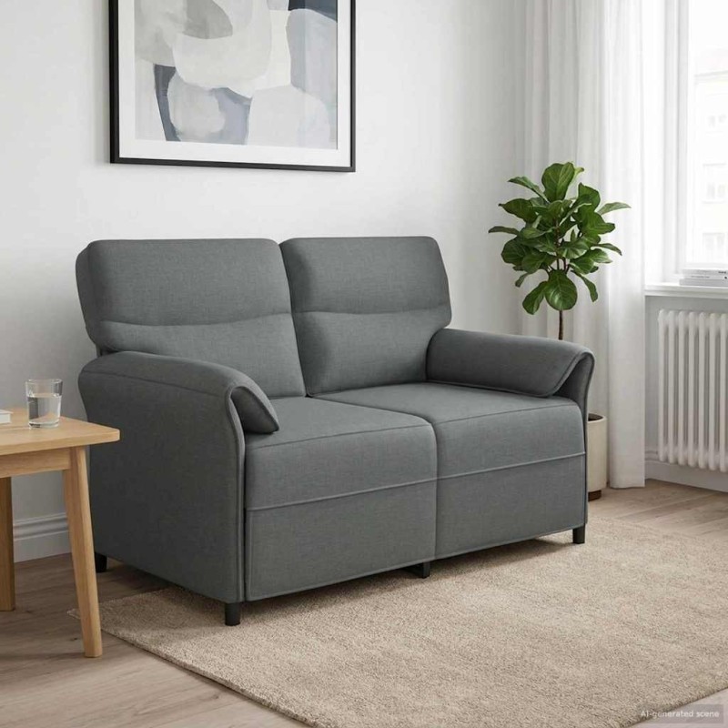 Canapé 100% polyester, cadre en métal, MDF, Contreplaqué 629978629978