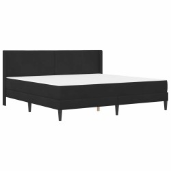Cadre de lit avec matelas Noir 180 x 200 cm Velours 629981629981