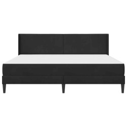 Cadre de lit avec matelas Noir 180 x 200 cm Velours 629981629981