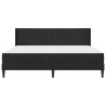 Cadre de lit avec matelas Noir 180 x 200 cm Velours 629981629981