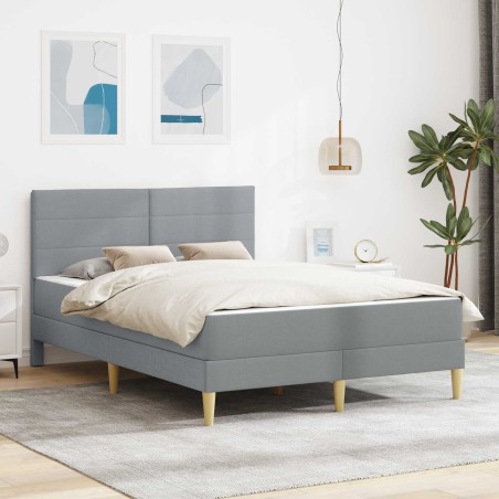 Cadre de lit Gris clair 160 x 200 cm Polyester 629982629982