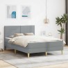 Cadre de lit Gris clair 160 x 200 cm Polyester 629982629982
