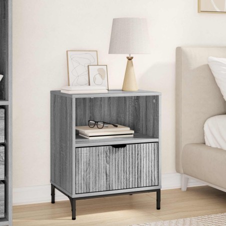 Cabinet de chevet Sonoma gris 49 x 36 x 61 cm Bois d'ingénierie 629983629983