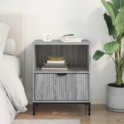 Cabinet de chevet Sonoma gris 49 x 36 x 61 cm Bois d'ingénierie 629983629983