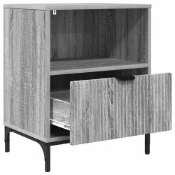 Cabinet de chevet Sonoma gris 49 x 36 x 61 cm Bois d'ingénierie 629983629983