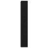 Cabinet de Tête de Lit avec LED Chêne Noir Bois d'ingénierie 629984629984