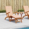 Chaise longue inclinable et pliable 2 pcs Beige 629987629987