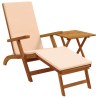 Chaise longue inclinable et pliable 2 pcs Beige 629987629987