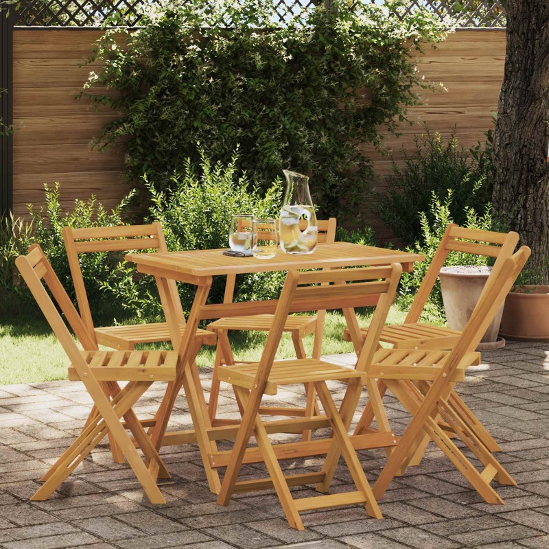 Chaises de jardin pliantes 6 pcs Naturel 40 x 53 x 80 cm 629988629988