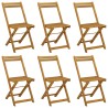 Chaises de jardin pliantes 6 pcs Naturel 40 x 53 x 80 cm 629988629988