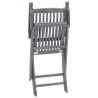 Chaises pliables d'extérieur lot de 4 et coussins Bois d'acacia 629991629991