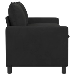 Canapé Noir 156 x 81 x 87,5 cm Velours 629993629993