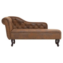 Chaise longue Marron Similicuir daim 629995629995