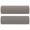 Canapé 2 places avec oreillers décoratifs taupe 120 cm tissu 629997629997
